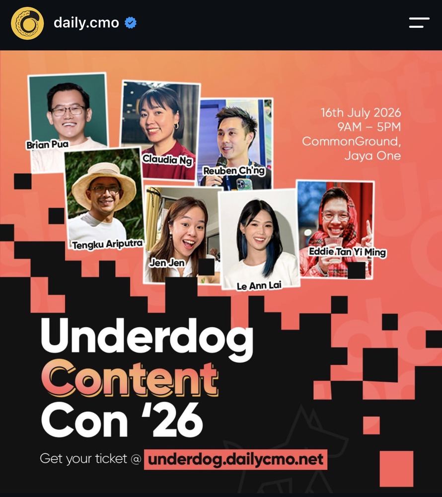 Underdog Content Con 2026 speaker line-up featuring Claudia Ng