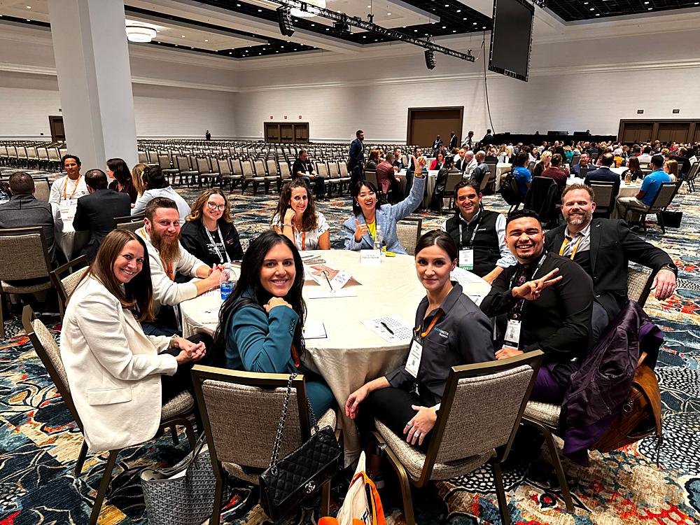 Claudia at a facilitated roundtable at a US franchise conference